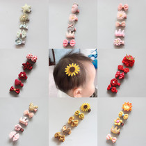 Baby hairclip infants and young children hair less Korean version of foreign style headgear Princess clip baby hair does not hurt hair