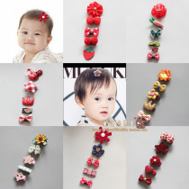 Baby hairclip infant headdress Princess baby hair card does not hurt hair hair clip Korean version of foreign Style Female