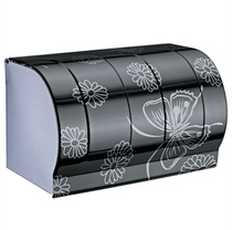 New washroom color steel tissue box roller stainless steel toilet paper box waterproof sanitary creative toilet roll paper box