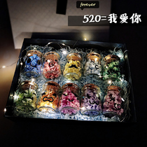 Star bottle Wishing bottle 520 stacked paper lucky star finished cork glass to send boys and girls Day gifts