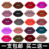 ins superfire foggy face matt purple blue green black Ryugine European and American lipstick without a cup aunt lip gloss lip gloss lip gloss