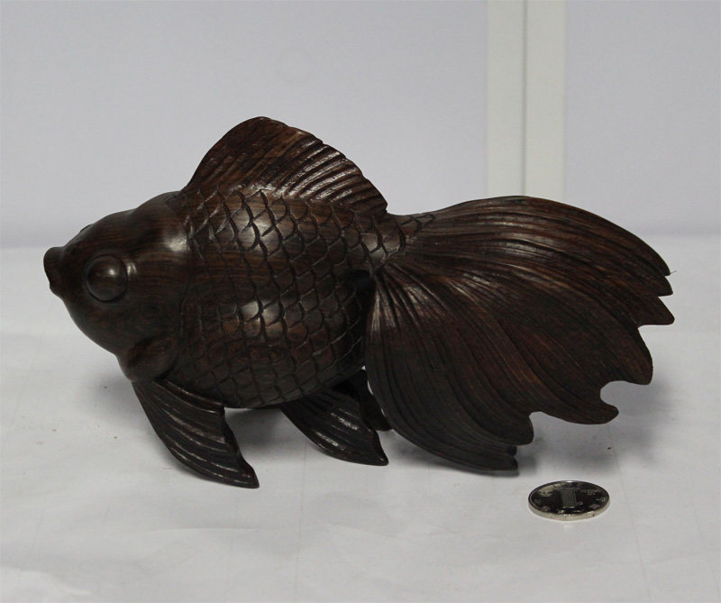 小金鱼/红木木雕工艺品/商务礼品/海外风格/家居装饰摆件精美人物