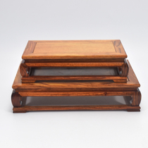 Mahogany base Asian pear solid wood rectangular base Jade ornament base Qishi base Ming base
