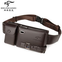 Berlin Bag Rat Bull Leather Pocket Mens Casual Mens Diagonal Satchel Leather Chest Bag Mens Fashion Sports Chest Front Backpack Men