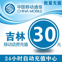 China Jilin Mobile 30 yuan phone charge prepaid card mobile phone payment phone bill fast charge 30 yuan phone bill batch