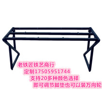 Customized wrought iron table stand bracket desk leg glass bracket rock board table foot metal marble bracket table foot
