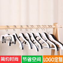 Clothing store new adult white men and women household imitation splint plastic hanger round hook black non-slip dual-use clothes hanging