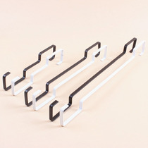 Clothing store props 20CM long white flat hook Black S hook plating metal S-shaped clothes pants bag adhesive hook