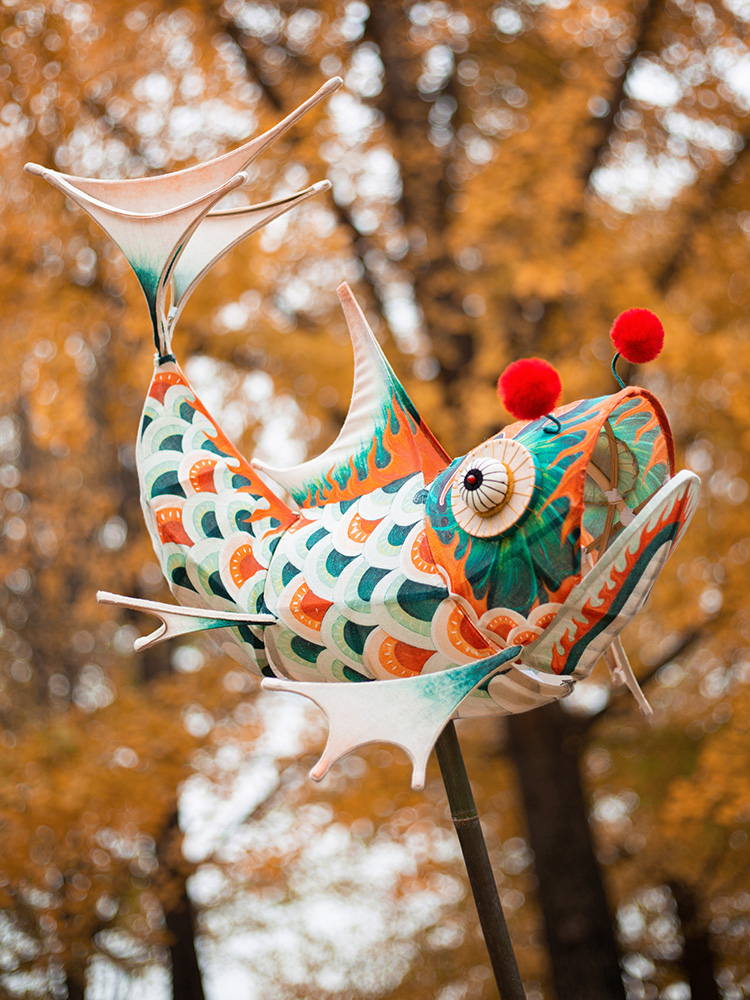 王的手创鱼灯笼手工大花灯,新年中国风礼物