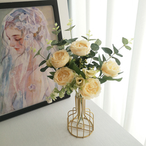 ins Nordic ocean peony fake flower simulation flower beam pendulum piece living room desktop furnishing decoration flower indoor table floral art