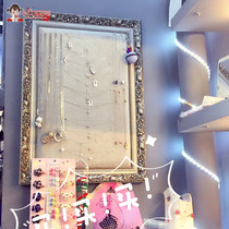 Silver frame jewelry jewelry hung hanger display ear decoration jewelry props hanging rack display ear decoration