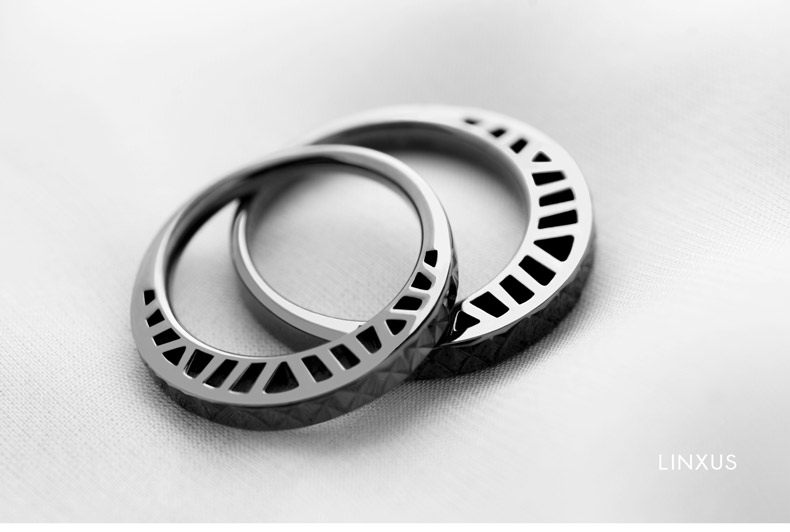 LINXUS叹息桥 925银镀铂金简约情侣戒指 原创