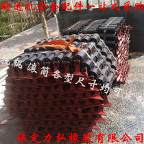 Support roller bracket set roller triple carrier roller climbing hook triplex roller coal mine buffer carrier roller hook conveyor accessories