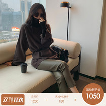 Yang Xiaoqian can wear ultra-slim slim 'Little Bird Leg‘ grade A stretch leather pants in sheepskin ninth