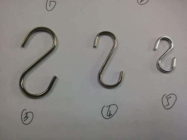 s型挂钩挂钩挂钩五金s铁挂钩金属小挂钩s型铁钩万能s钩家具挂钩_双氙