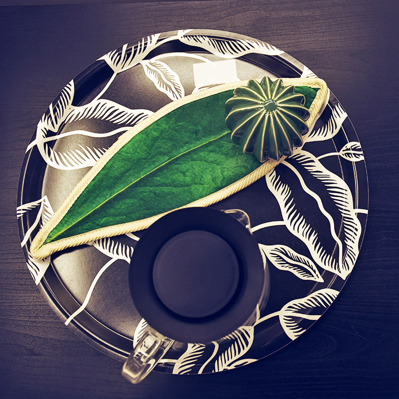 趋然原创餐垫 设计仿真树叶花瓣蝴蝶坐垫 凉椅毛绒餐桌椅子小垫子_7折