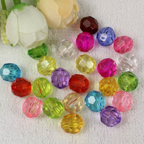 12mm32 face transparent angle beads string bead scattering beads material acrylic earth bead beads DIY handmade string bead material
