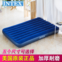 INTEX Inflatable mattress home double extra thickened air bed single outdoor folding lunch break portable waterbed