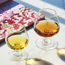 High-end luxury brandy wine glass foreign wine glass short foot belly big belly wine Crystal Martell Cup xo dry cup