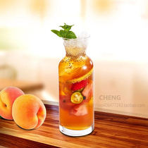 ins Net Red Cafe super hot cold drink cup beverage bottle juice pot transparent glass ice orange tea cup fruit cup