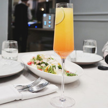 ins Net red restaurant soda bubble water Cup hand blown tall champagne glass high color high foot cocktail Cup