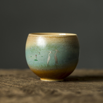 Cloud Nest Hand-painted Tea Cup Ceramic Personal Cup Tasting Cup Single Hand Day Style Kung Fu Tea Master Cup Tea Bowl