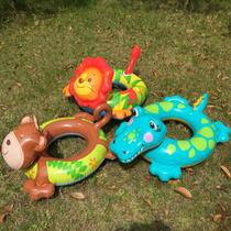 INTEX 3-6-year-old child Lifebuoy Animal swimming ring thickened without taint Axillary Collar Inflatable Floating Circle