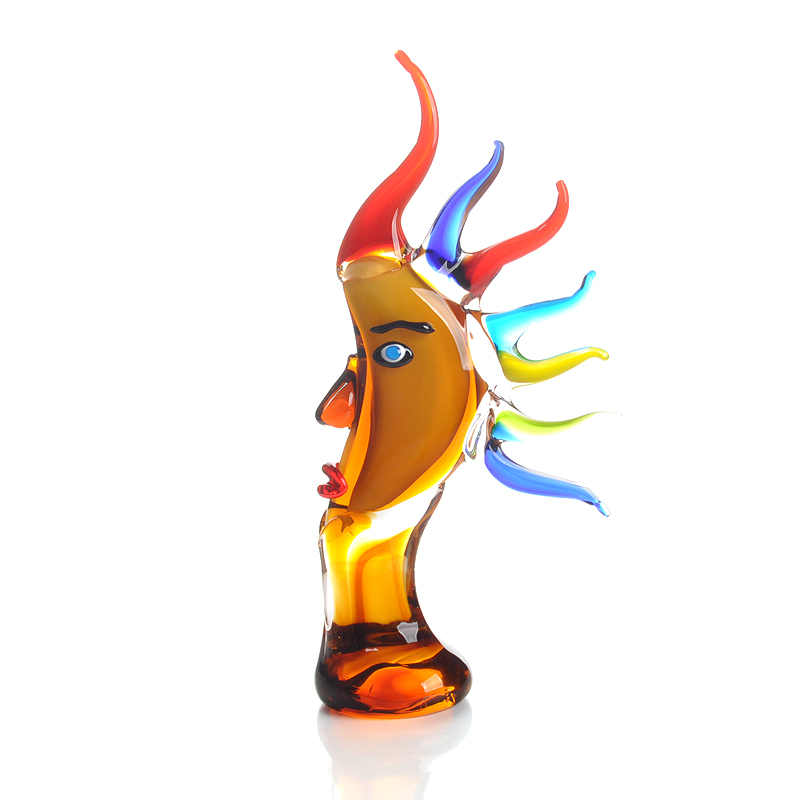 太阳女神欧式抽象琉璃工艺品家居软装饰品个性玻璃摆件 创意礼品