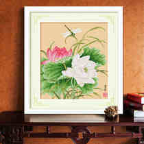 Cross stitch 2021 new living room bedroom novice flower thread embroidery small piece own embroidery hand simple beginner small