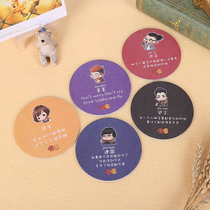Coaster custom anime advertising coasters absorbent paper coasters Custom Coasters bar coasters round coasters