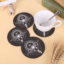 Coasters custom bar mat Tea Cup heat insulation mat beer disposable absorbent paper coasters Custom Coasters round coasters