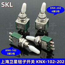 SKL Shanghai Satellite Button Switch KNX-102 KNX-202 3 Pot 2 Gear 6 Pot 2 M6 Toggle Switch 2A