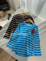 Little Red Man Foreign Trade Doll Boy Long Sleeve Spring Autumn Striped T-shirt