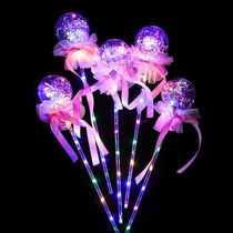 New wave ball flash stick childrens luminous toy stall drain wave ball magic stick Star Ball