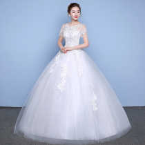 Wedding female 2021 new bridal forest Super fairy dream tailing luxury dress go out gauze French main wedding dress