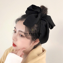 Japanese hair ring oversized bow hair rope female Mori headdress net red ponytail streamer belt wide-brimmed hair ornament