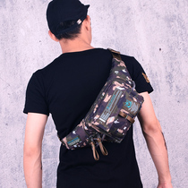 Mens Multifunctional running bag Digital Camouflage Outdoor Sports Waterproof Tactical Mobile Phone Large Capacity Canvas Slip Fishing