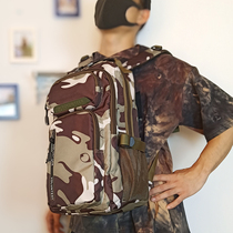Outdoor camouflage backpack three-level bag large capacity waterproof canvas men and women travel bag Europe and the United States tide travel Mountaineering