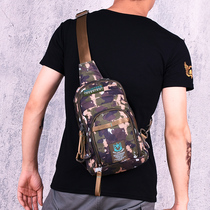 Chest bag men canvas camouflage 2021 new fashion trend personality outdoor sports shoulder crossbody backpack waterproof