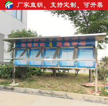 Outdoor Billboard stainless steel window Billboard Bulletin board Community factory direct sales customization