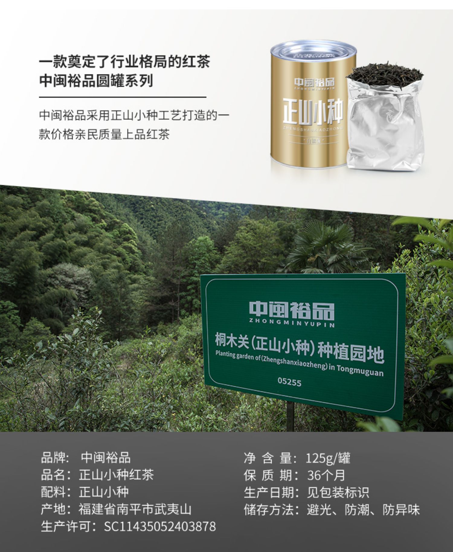 正山小种红茶茶叶武夷山桐木关散装茶叶