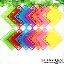 Kindergarten wall decoration classroom corridor environment layout Chinese style non-woven woven empty cloth pad hanging ornaments