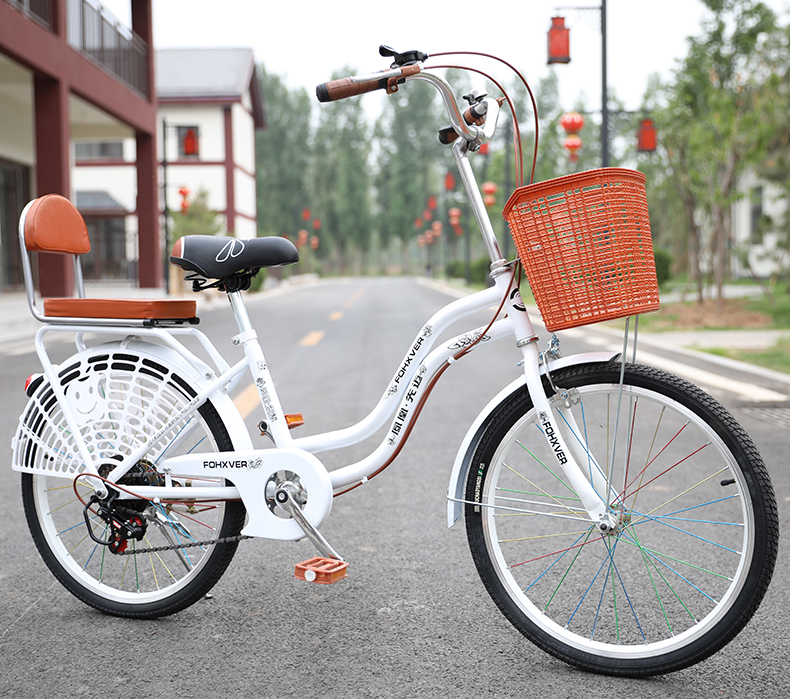 *夙凰成人自行车女式轻便上班22寸24寸通勤变速淑女单车女士学生