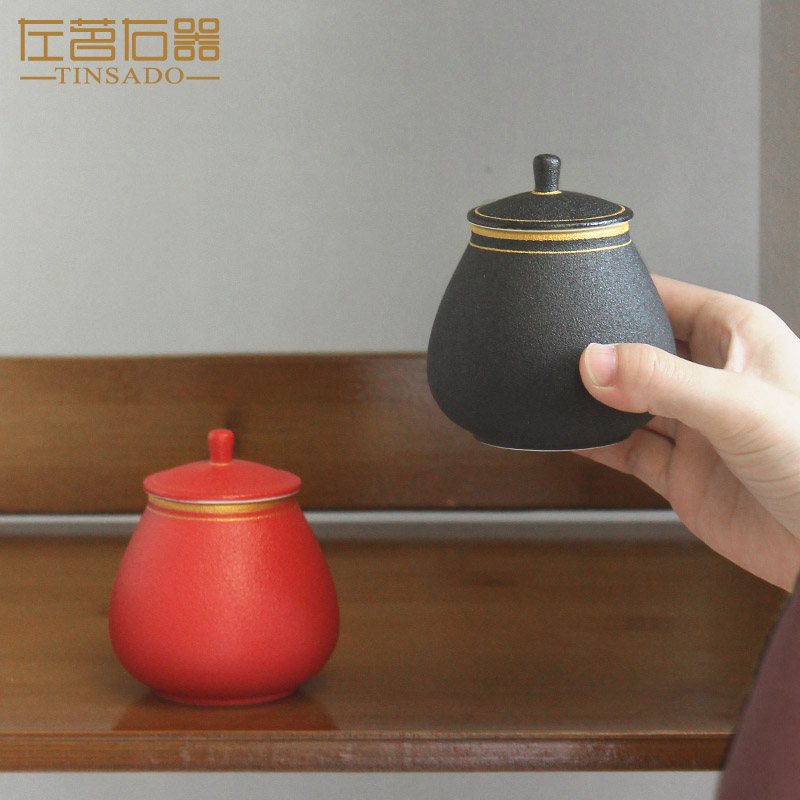 ZuoMing ceramic tea pot right device portable small tea caddy fixings mini portable hand - made household seal pot of tea