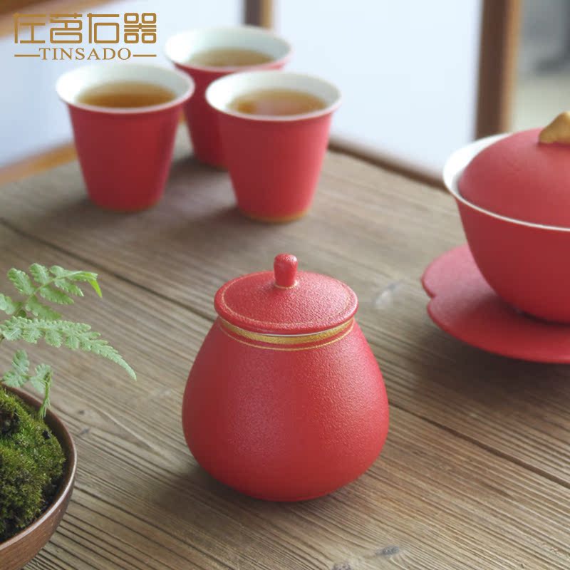 ZuoMing ceramic tea pot right device portable small tea caddy fixings mini portable hand - made household seal pot of tea