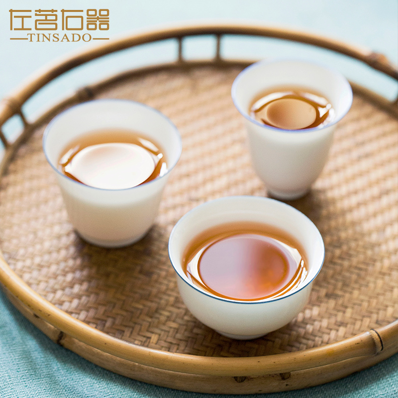 ZuoMing right device master cup jade porcelain cups only kung fu tea set ceramic checking personal single tea cups
