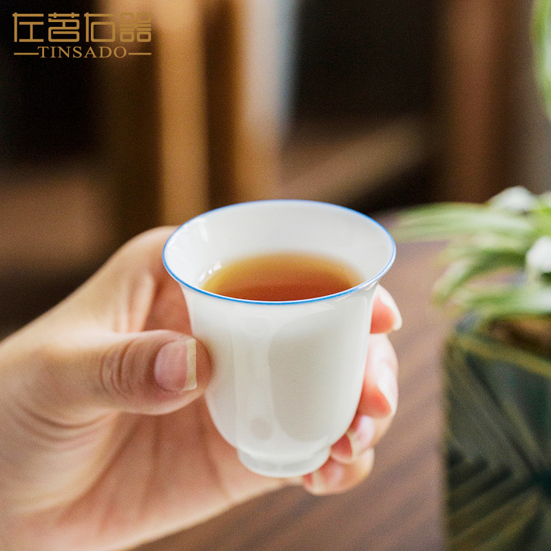 ZuoMing right device master cup jade porcelain cups only kung fu tea set ceramic checking personal single tea cups