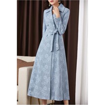 Paper pattern womens clothing model Q17 autumn clothes new windbreaker womens medium long jacket cutting drawings