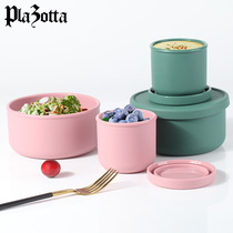 German plazotta lunch box Portable cover bowl Silicone bowl Microwave oven heated lunch box Sealed fresh box