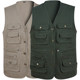 Spring and autumn middle-aged and elderly men's cotton dad jacket vest multi-pocket vest photography vest men's vest fishing Spring and autumn middle-aged and elderly men's cotton dad jacket vest multi-pocket vest photography vest men's vest fishing